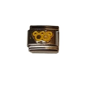 Italian Charmlink for Charm Bracelet‎ Mickey Mouse Ears 9mm